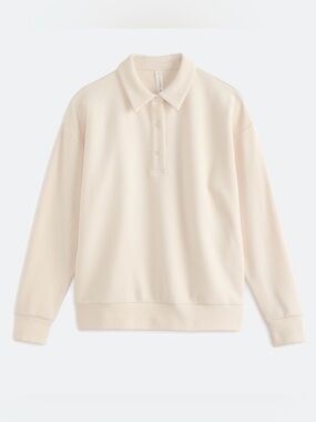 We Wander Wandersoft Ottoman Johnny Collar Top NWT